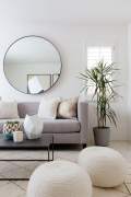 Wall behind the sofa. 8 decorating ideas.