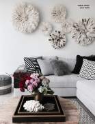 Wall behind the sofa. 8 decorating ideas.