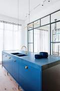 Blue kitchen furniture