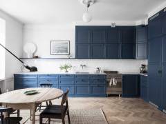 Blue kitchen furniture