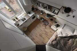 17 sq.m apartment for student in Ukraine