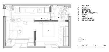 35 kv.m butas, kurį sau įsirengė pats architektas