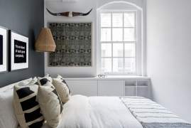 Jaukus loftas su boho, tribal stiliaus detalėmis