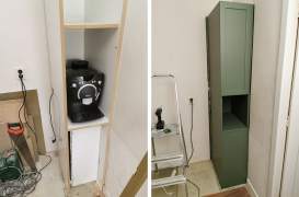 Miglės senos 8 kv.m virtuvės remontas su vintažinėmis detalėmis