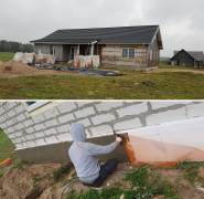 Dar viena lietuvių šeima pasistačiusi 180 kv.m namą