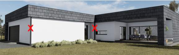 Plokščio stogo konstrukcija iš dvitėjinių sijų ir OSB