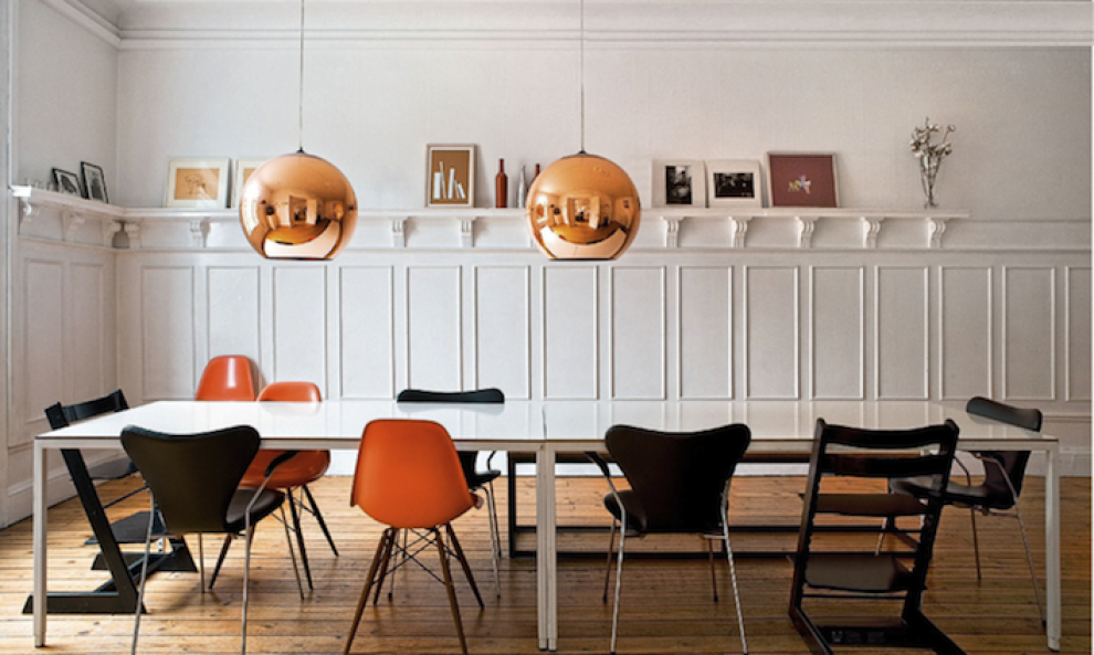 Copper lamp shade