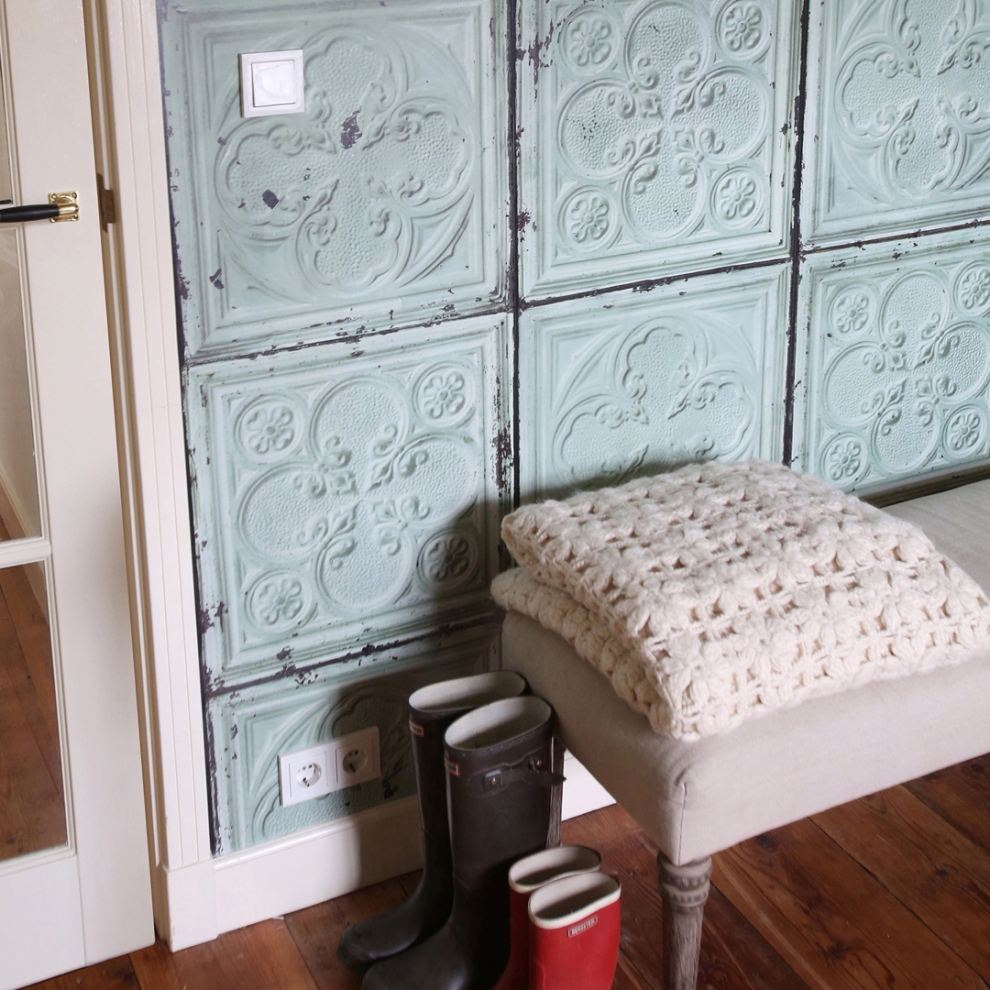 Soft blue tiles