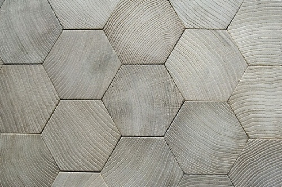 Hexagon wooden floor