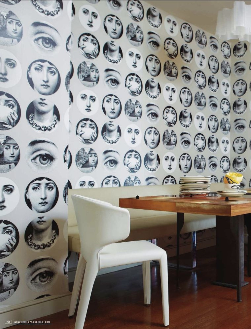 Fornasetti moters veidai
