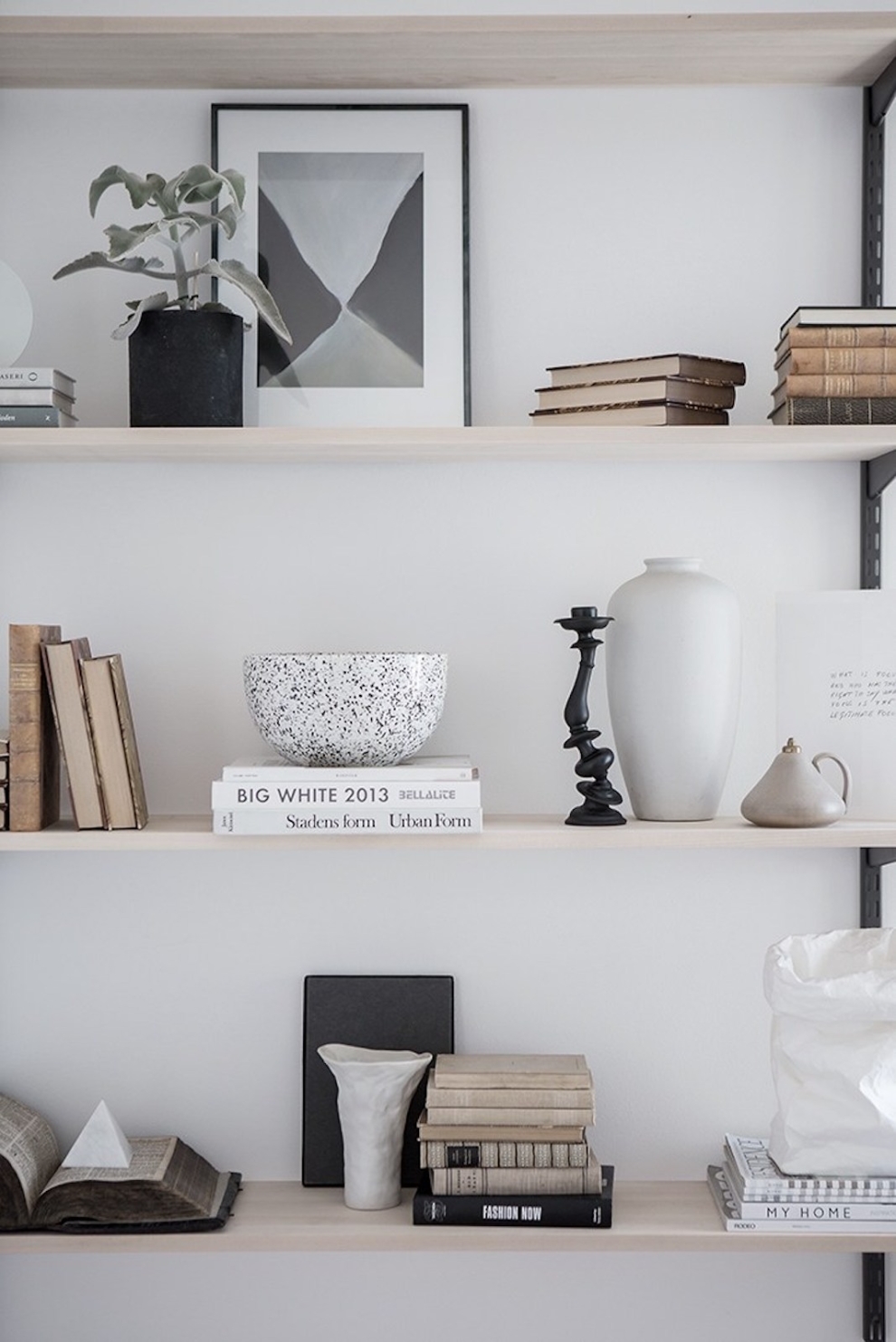 shelf styling
