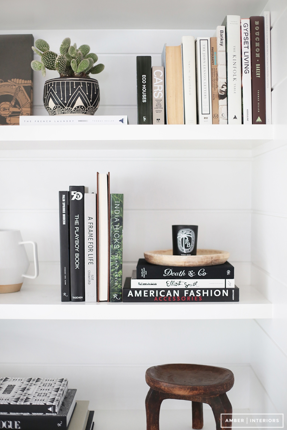open shelf styling