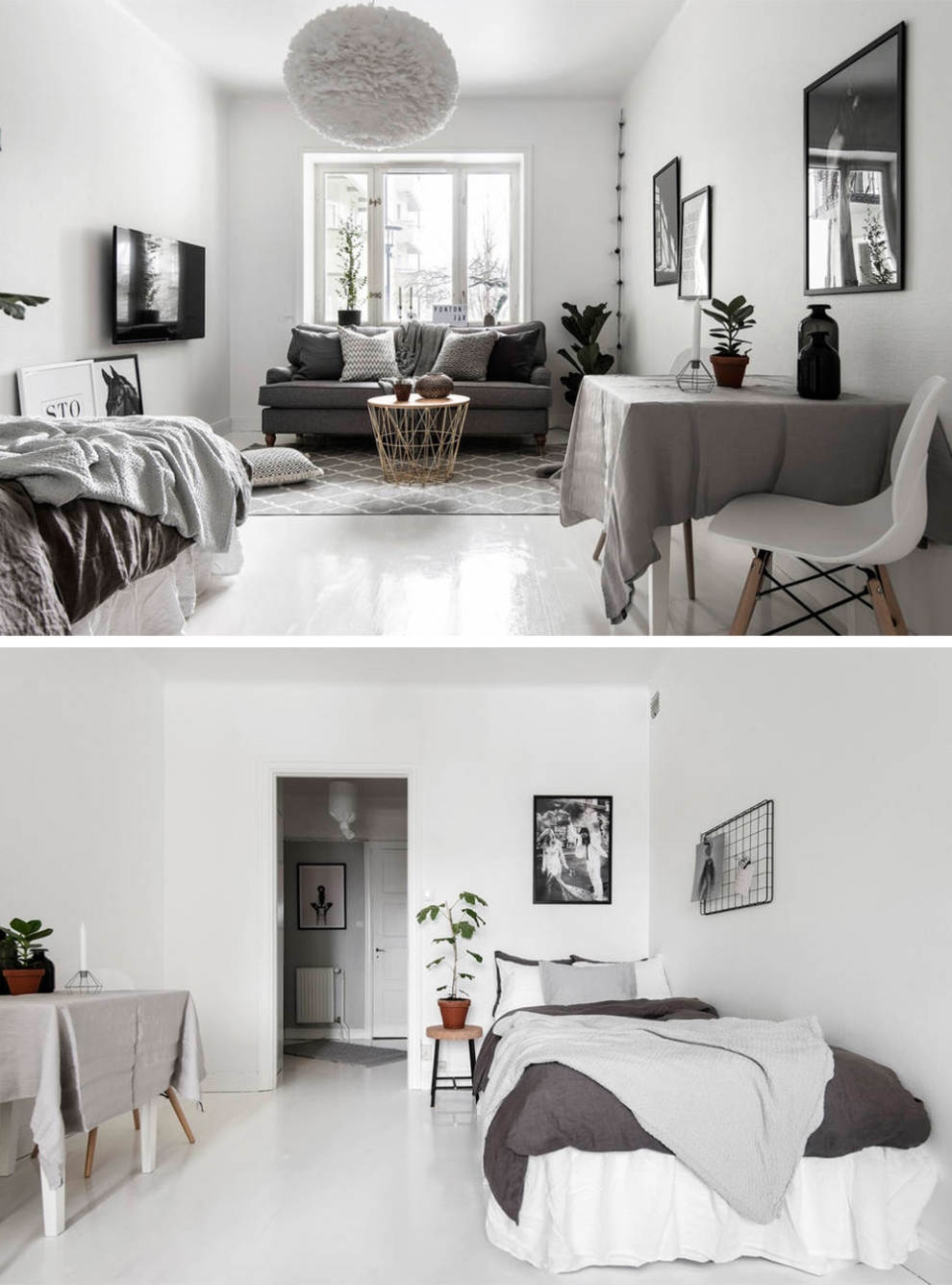 living room and bedroom
