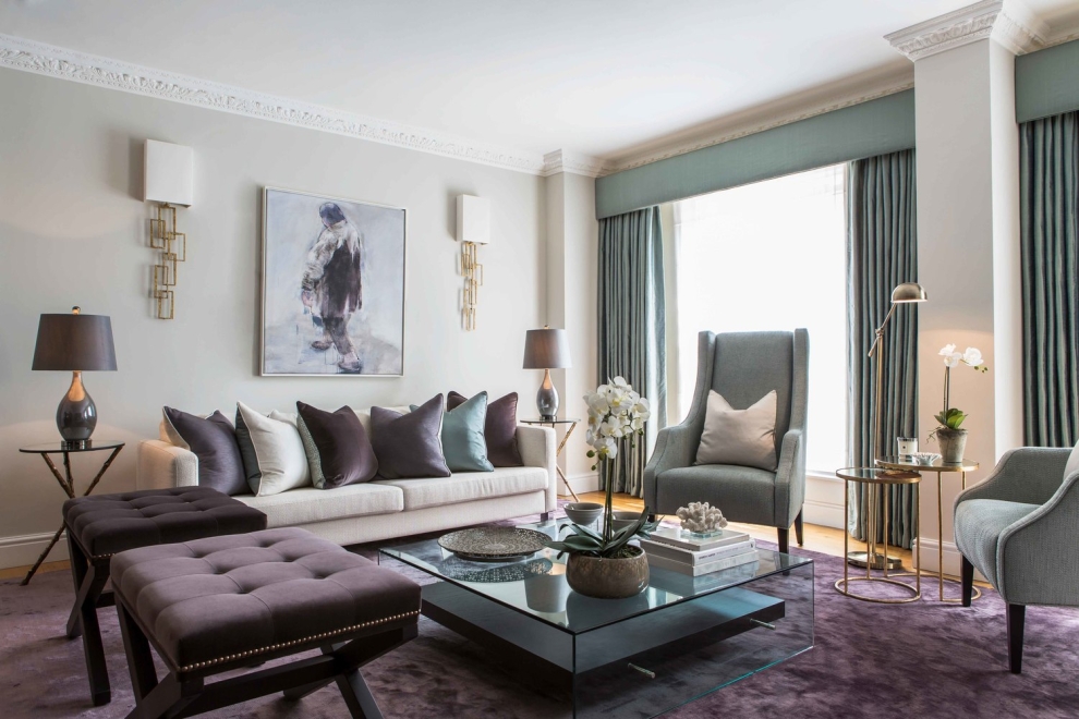 glamour living room