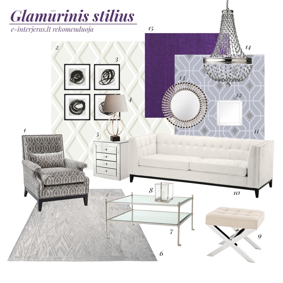 glamour interior style