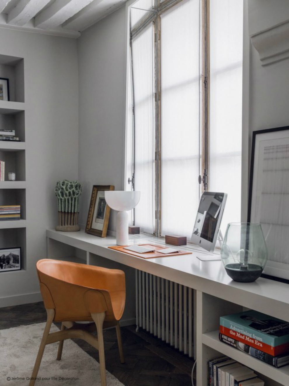 work table under window