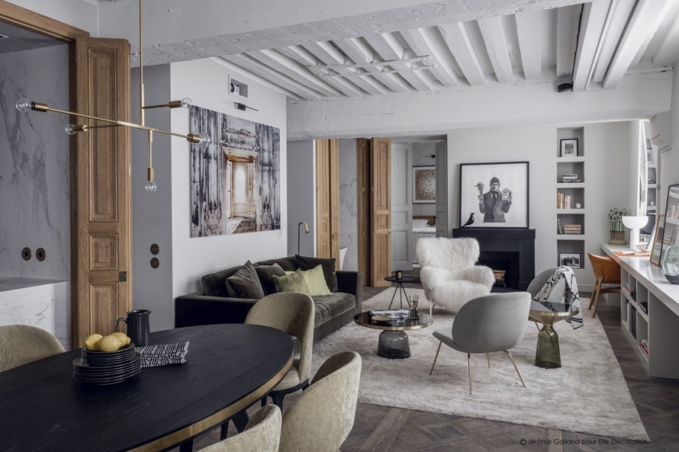 rustic, authentic, modern interior