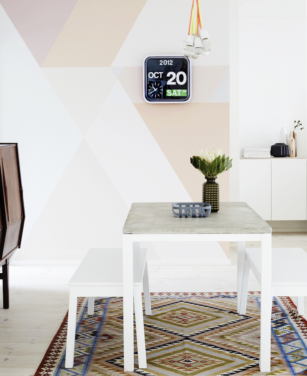 geometric patterns on the wall