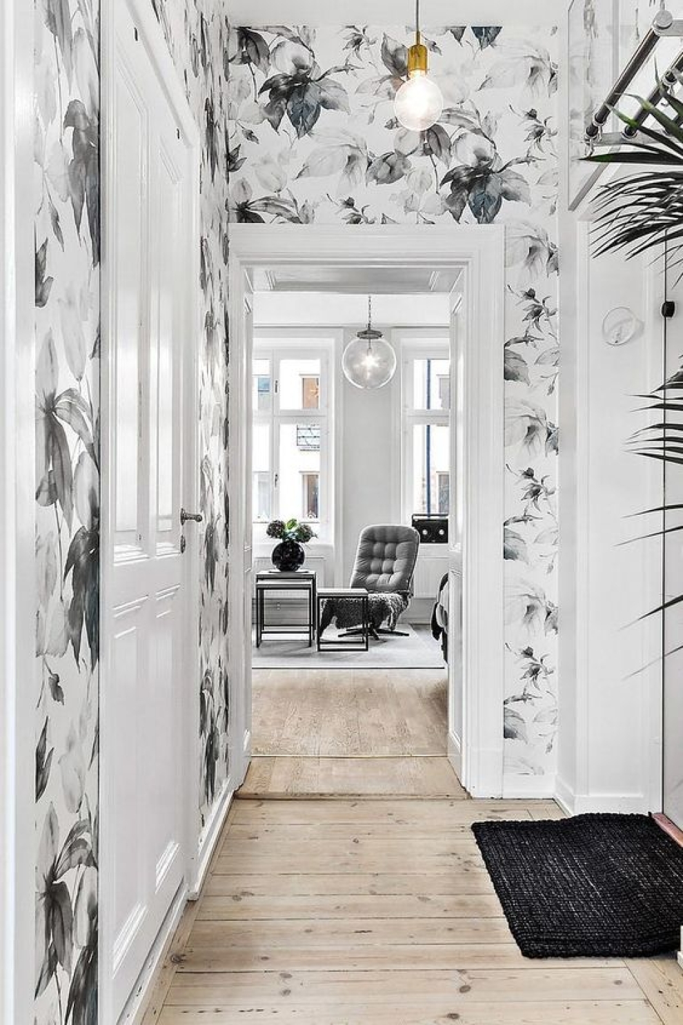 wallpaper in a hallway