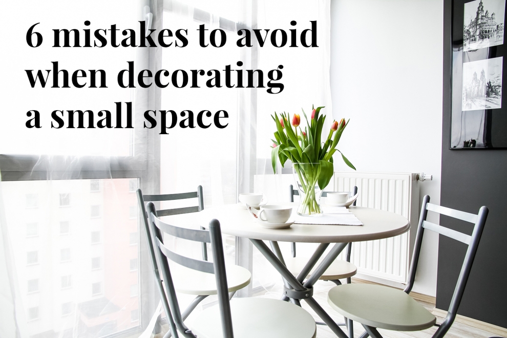 6 mistakes to avoid when decorating a small spacee