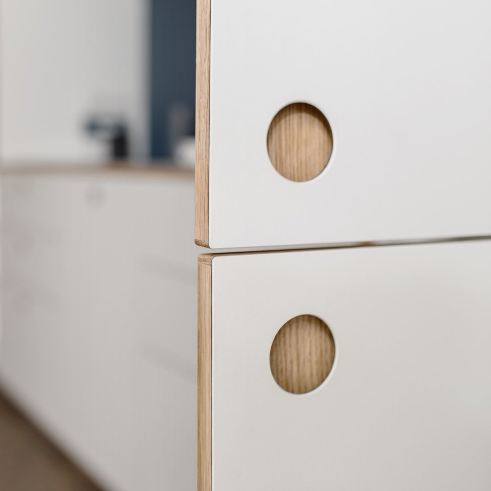 round holes in cabinet door