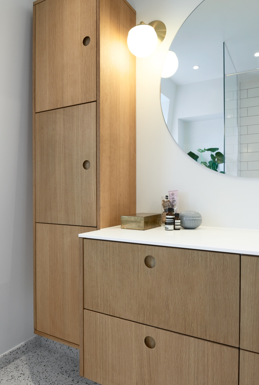 ikea cabinets in bathroom