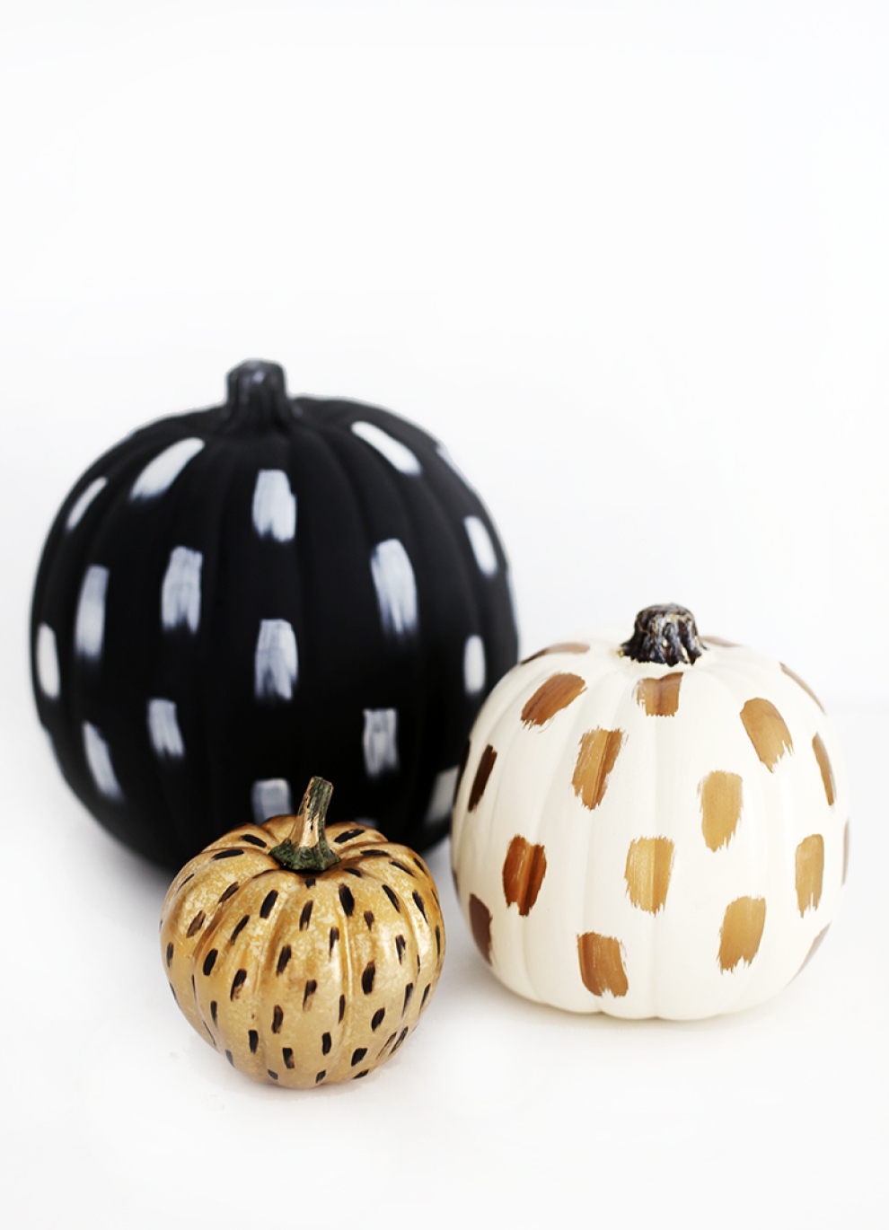 pumpkins DIY brush strokes