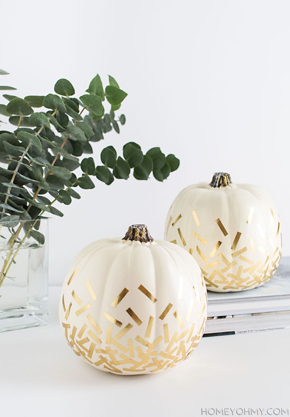 glitter pumpkins DIY