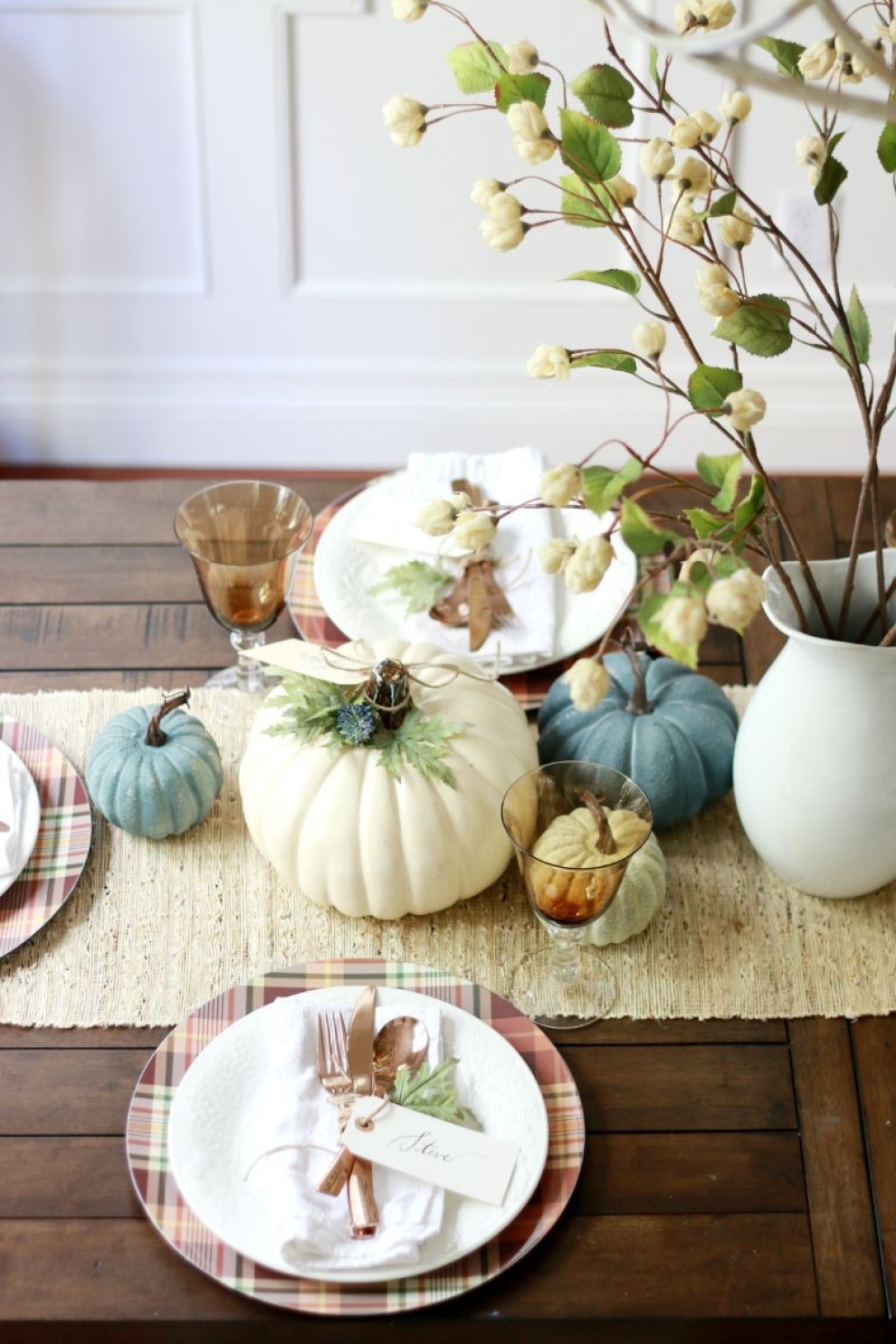pumpkins on the table