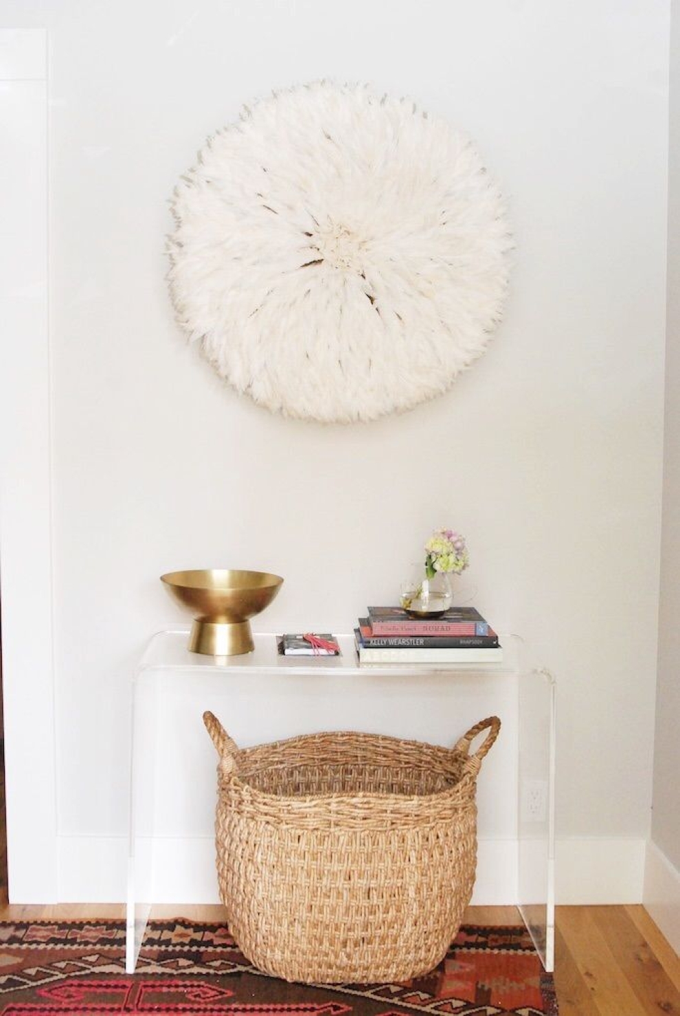 feathers on the wall