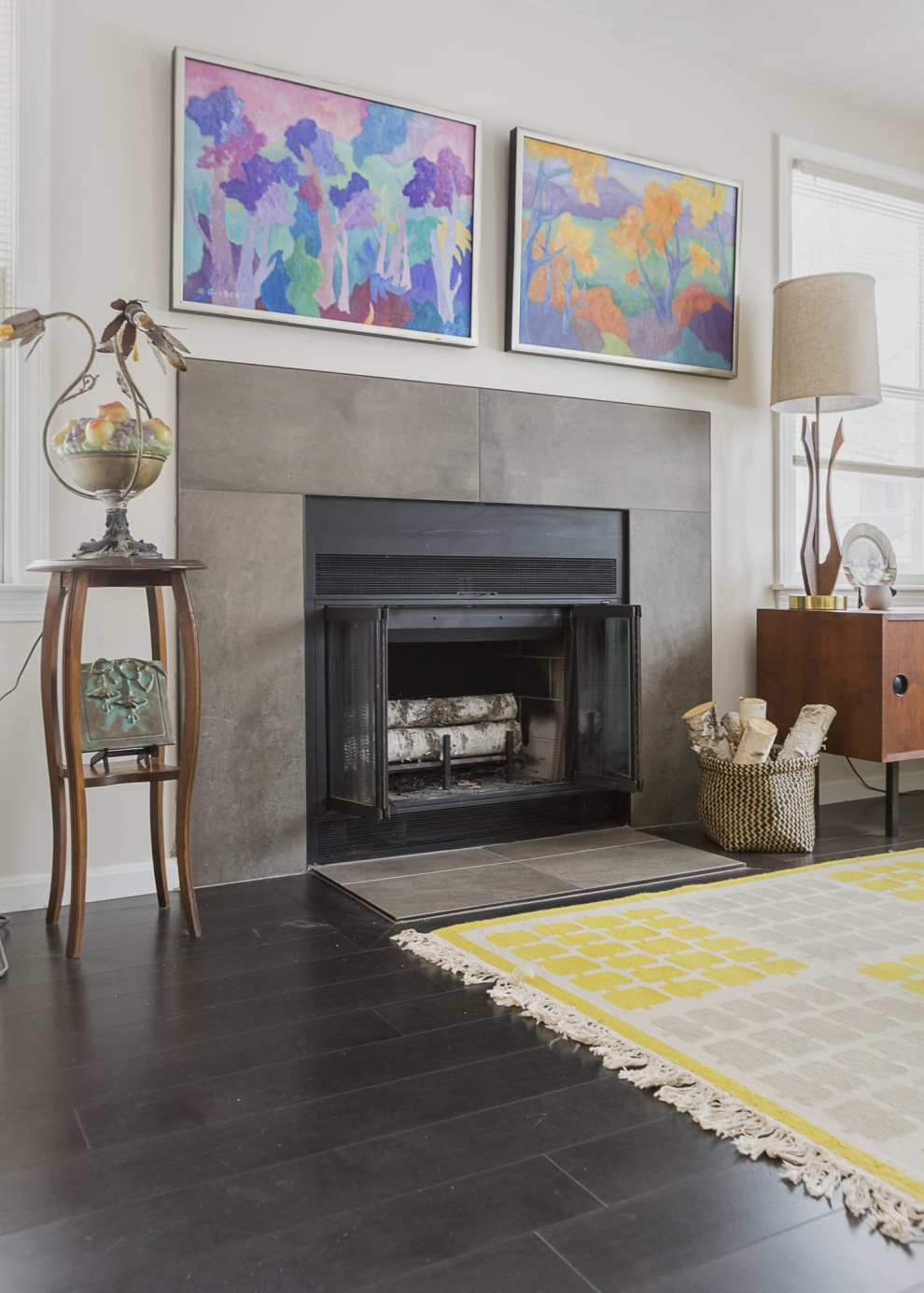 black floor design