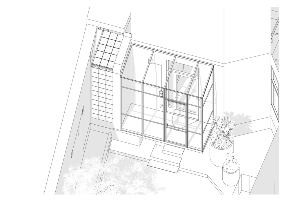 glass entrance