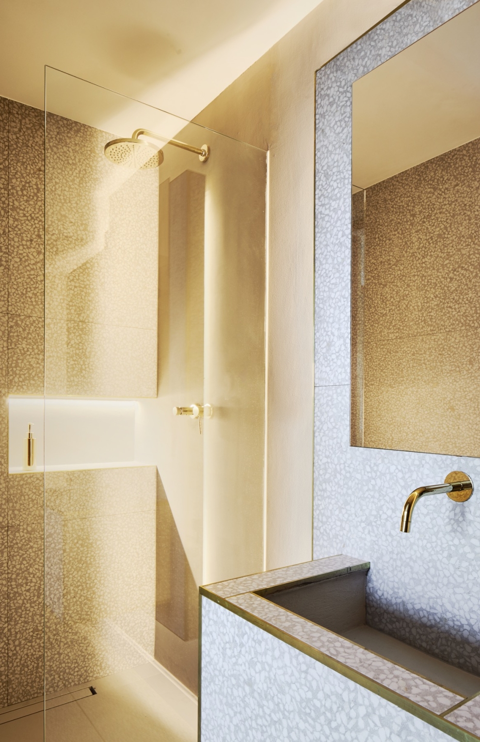 modern bathroom with shower
