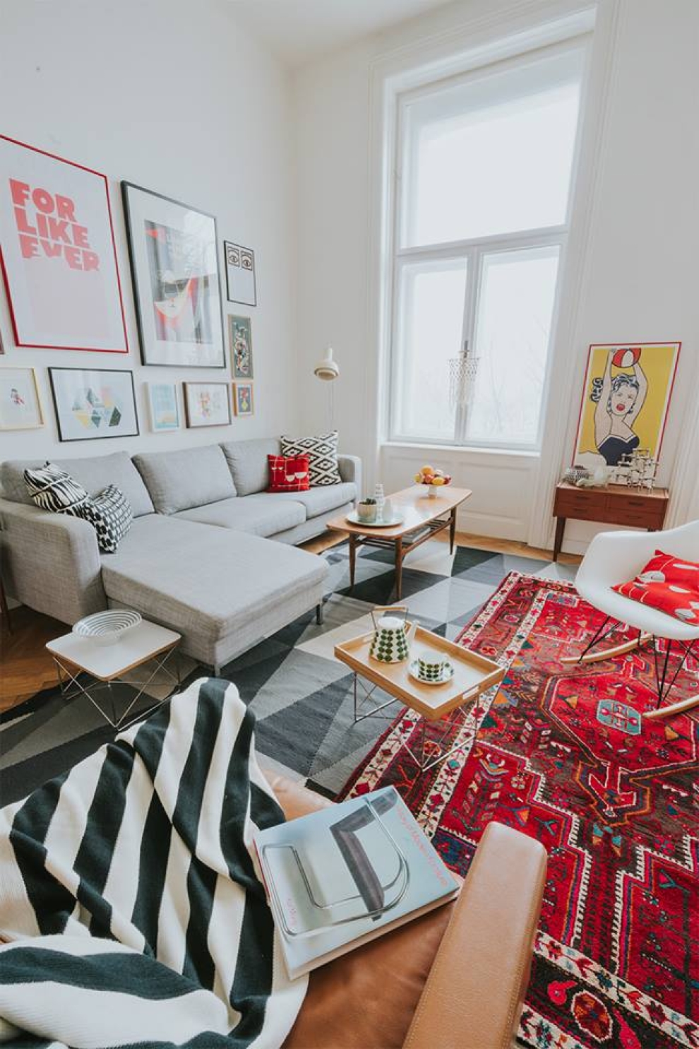 carpet layering living room