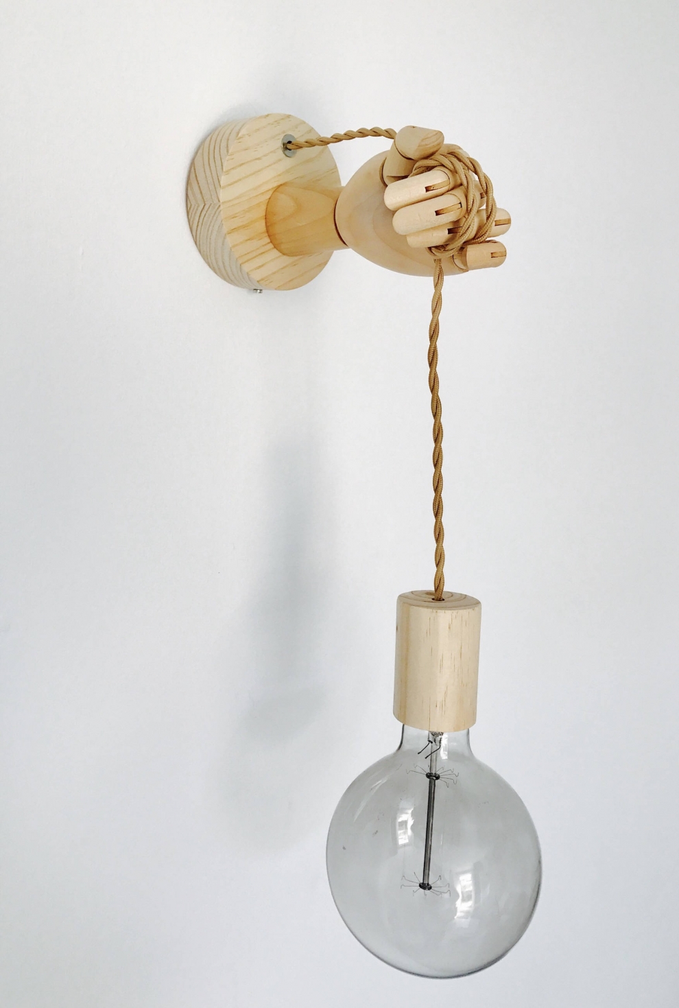 lamp fixture wooden