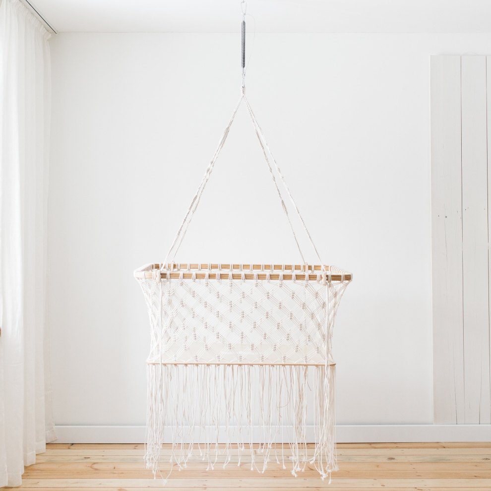 hanging cradle macrame