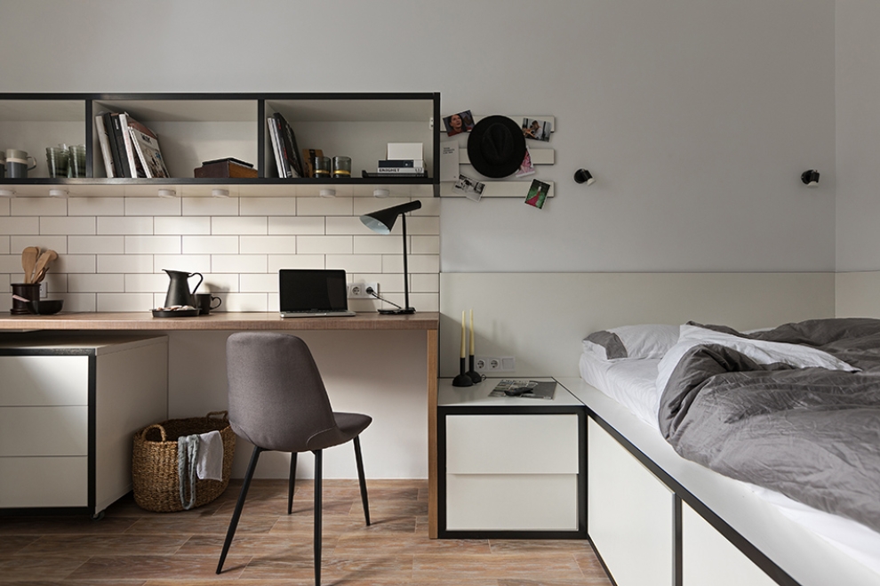 17 sq.m apartment interior