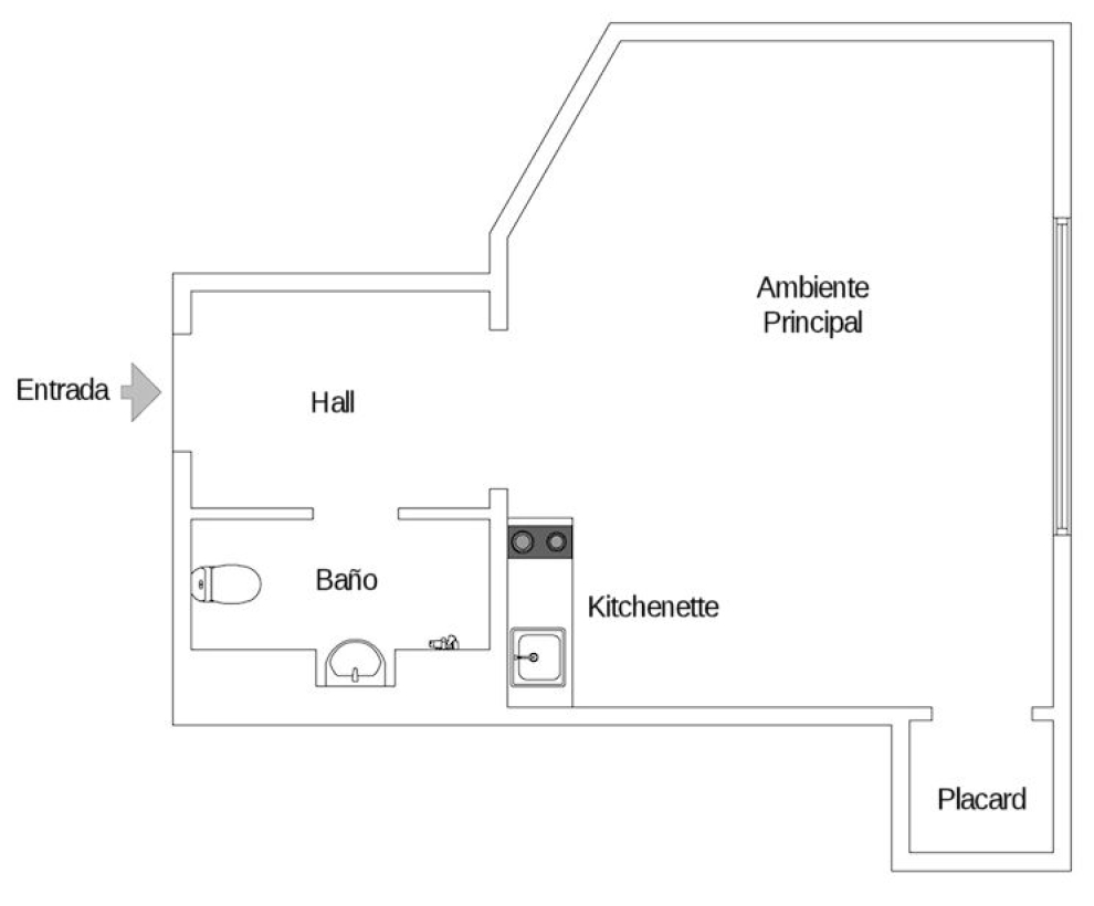 20 sq.m apartment plan