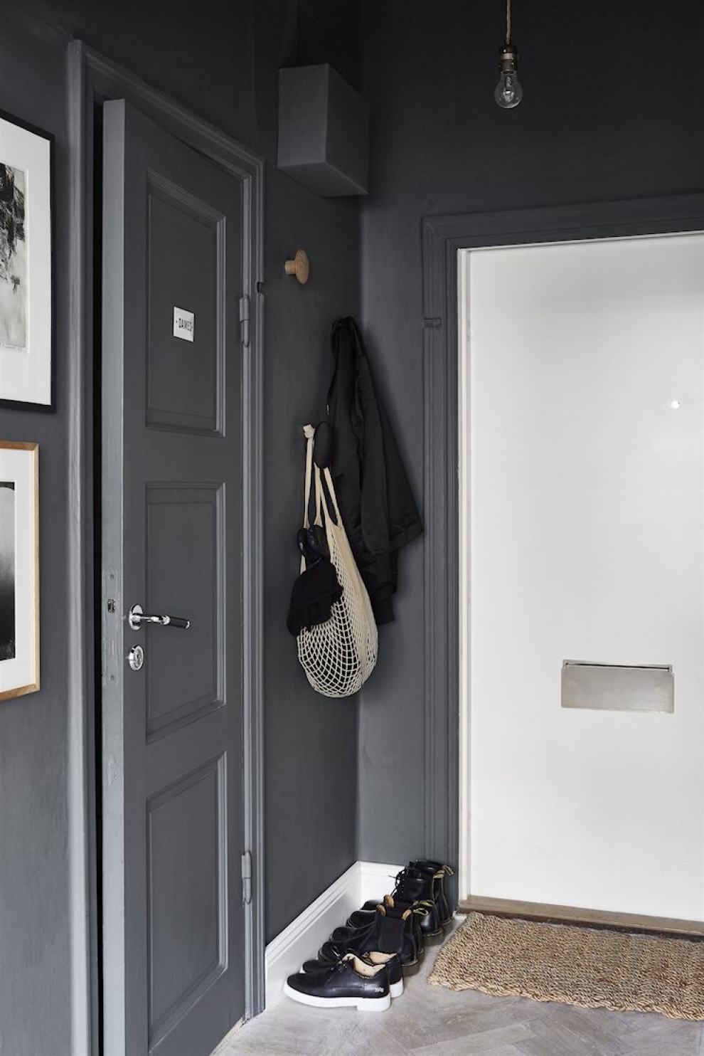 scandinavian style entryway