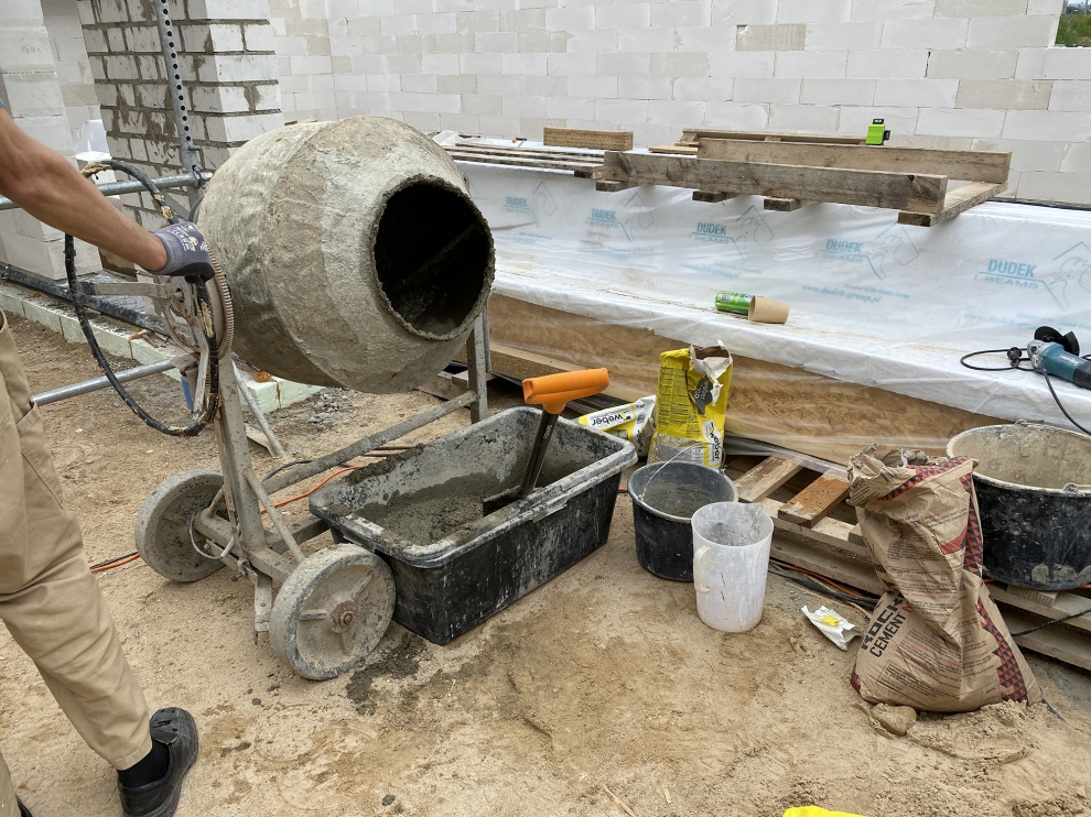 betono maisykle monolitinis ziedas