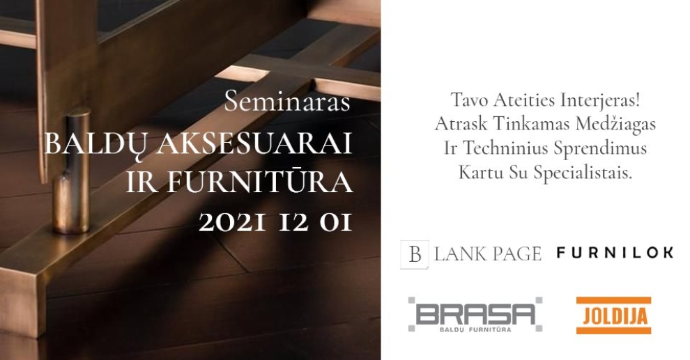 blank page seminaras apie furnitura