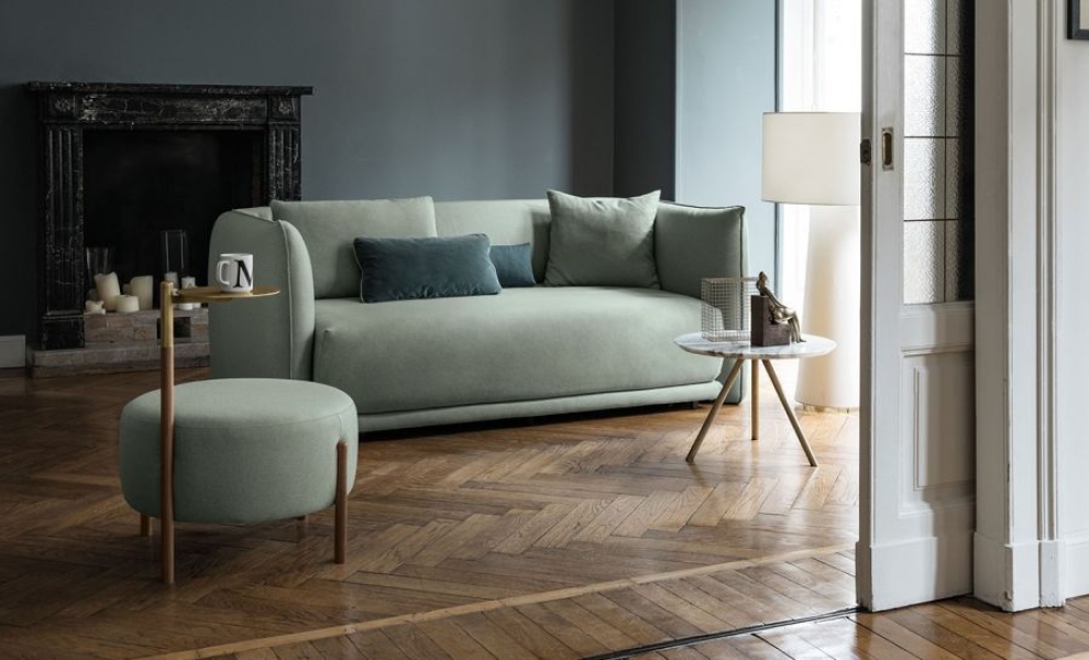 apvaliu formu sofa