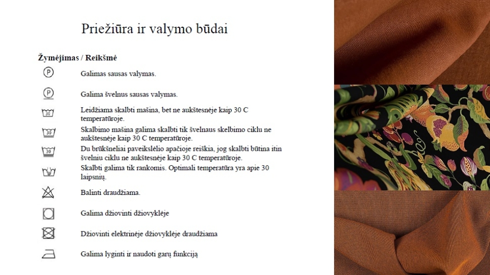 audinio valymo budai etikete