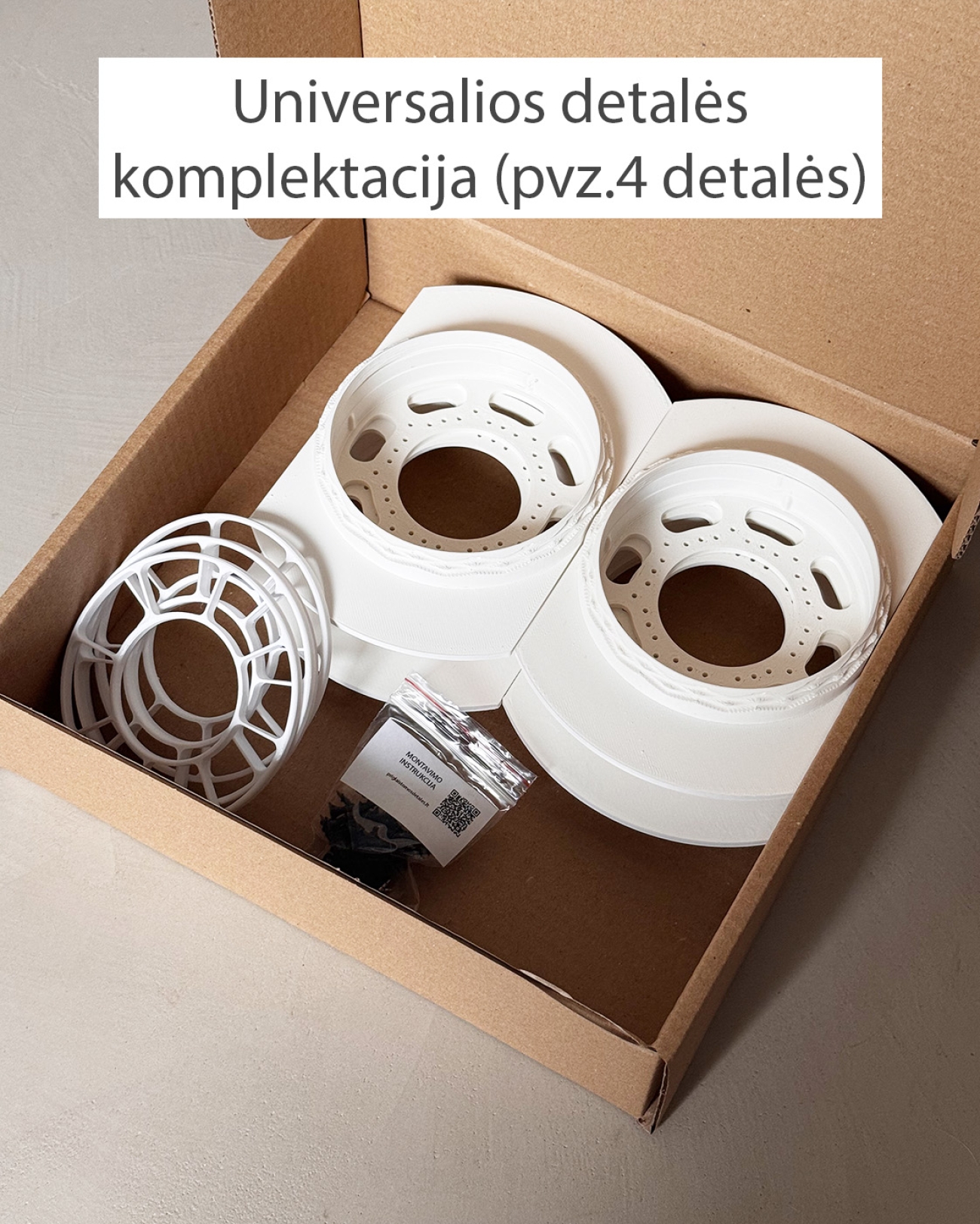 Priglaistoma detalė dūmų jutikliui