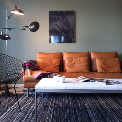 Leather sofa