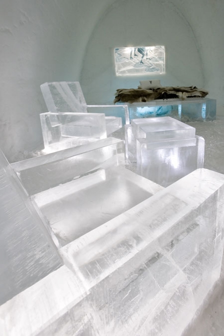 ice hotel interior