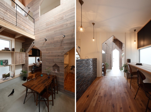 house-shaped door