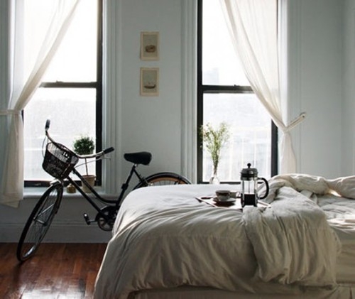 bicycle in a room