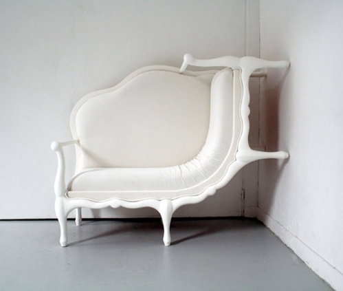 chair climbing the wall