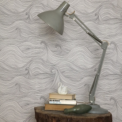 waves on the walls